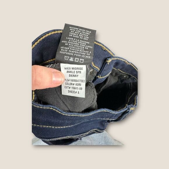 Hudson Nico Mid Rise Super Skinny Jean in Adri Size 27 - Picture 11 of 11